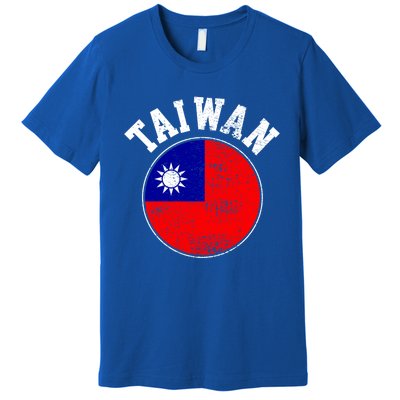 Taiwan Flag Vintage Gift Premium T-Shirt