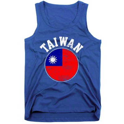 Taiwan Flag Vintage Gift Tank Top