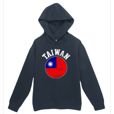 Taiwan Flag Vintage Gift Urban Pullover Hoodie