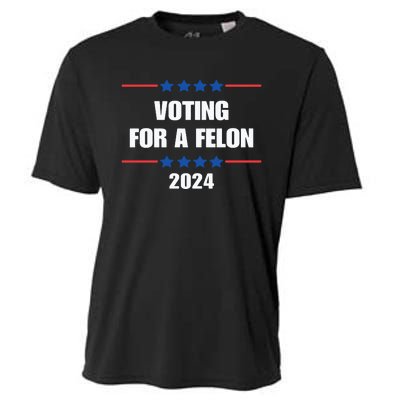 Trump Felon Voting For A Felon Trump 2024 Cooling Performance Crew T-Shirt