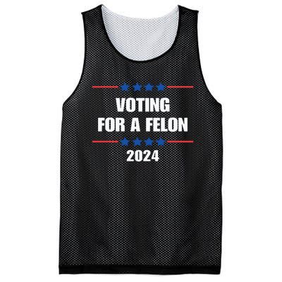 Trump Felon Voting For A Felon Trump 2024 Mesh Reversible Basketball Jersey Tank