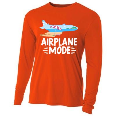 Traveller Flight Vacation Airplane Mode Meaningful Gift Cooling Performance Long Sleeve Crew