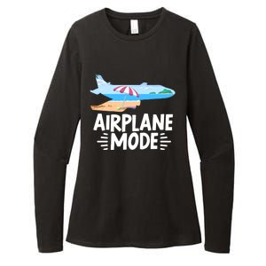 Traveller Flight Vacation Airplane Mode Meaningful Gift Womens CVC Long Sleeve Shirt