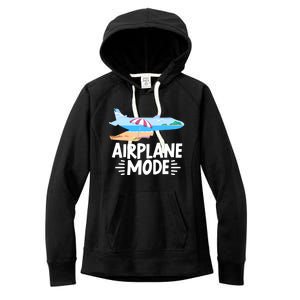 Traveller Flight Vacation Airplane Mode Meaningful Gift Women's Fleece Hoodie