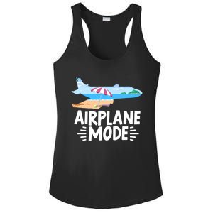 Traveller Flight Vacation Airplane Mode Meaningful Gift Ladies PosiCharge Competitor Racerback Tank