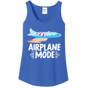 Traveller Flight Vacation Airplane Mode Meaningful Gift Ladies Essential Tank