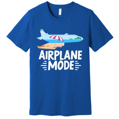 Traveller Flight Vacation Airplane Mode Meaningful Gift Premium T-Shirt