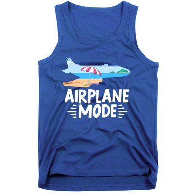 Traveller Flight Vacation Airplane Mode Meaningful Gift Tank Top