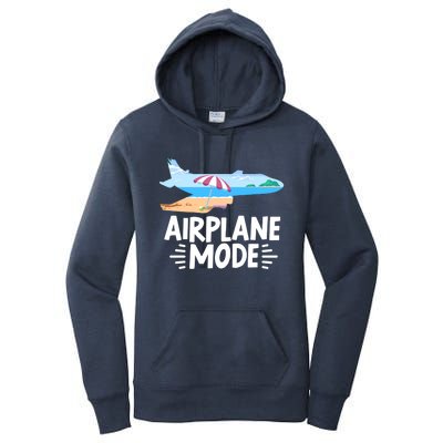 Traveller Flight Vacation Airplane Mode Meaningful Gift Women's Pullover Hoodie