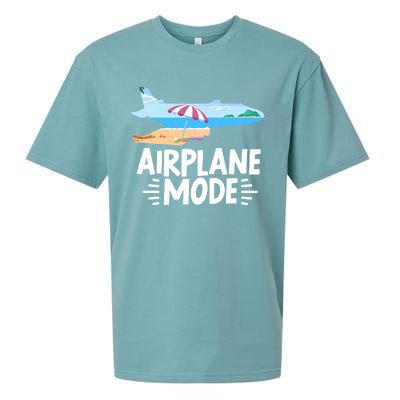 Traveller Flight Vacation Airplane Mode Meaningful Gift Sueded Cloud Jersey T-Shirt