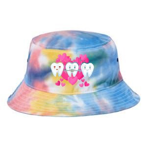 Tooth Fairy Valentine's Day Dentist Dear Dental Assistant Tie Dye Newport Bucket Hat