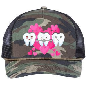 Tooth Fairy Valentine's Day Dentist Dear Dental Assistant Retro Rope Trucker Hat Cap