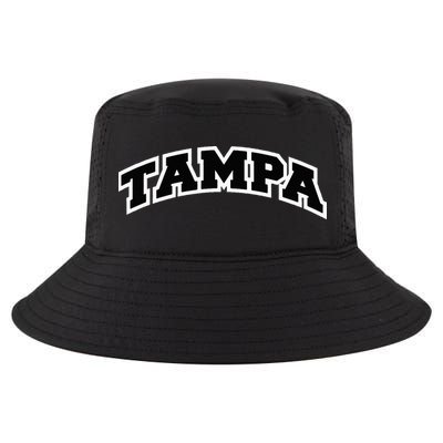 Tampa Florida Varsity Style Vintage Red Cool Comfort Performance Bucket Hat