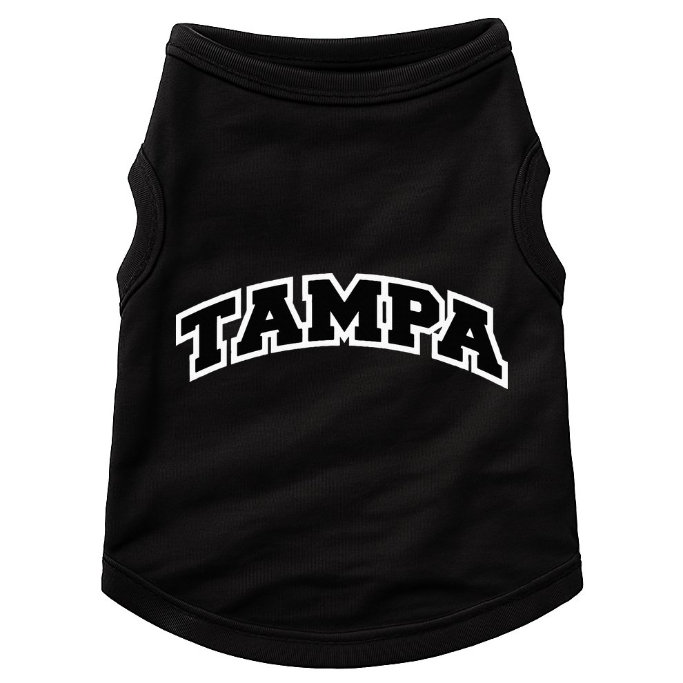 Tampa Florida Varsity Style Vintage Red Doggie Tank