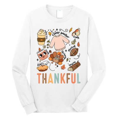 Thankful Fall Vibes Thanksgiving Long Sleeve Shirt