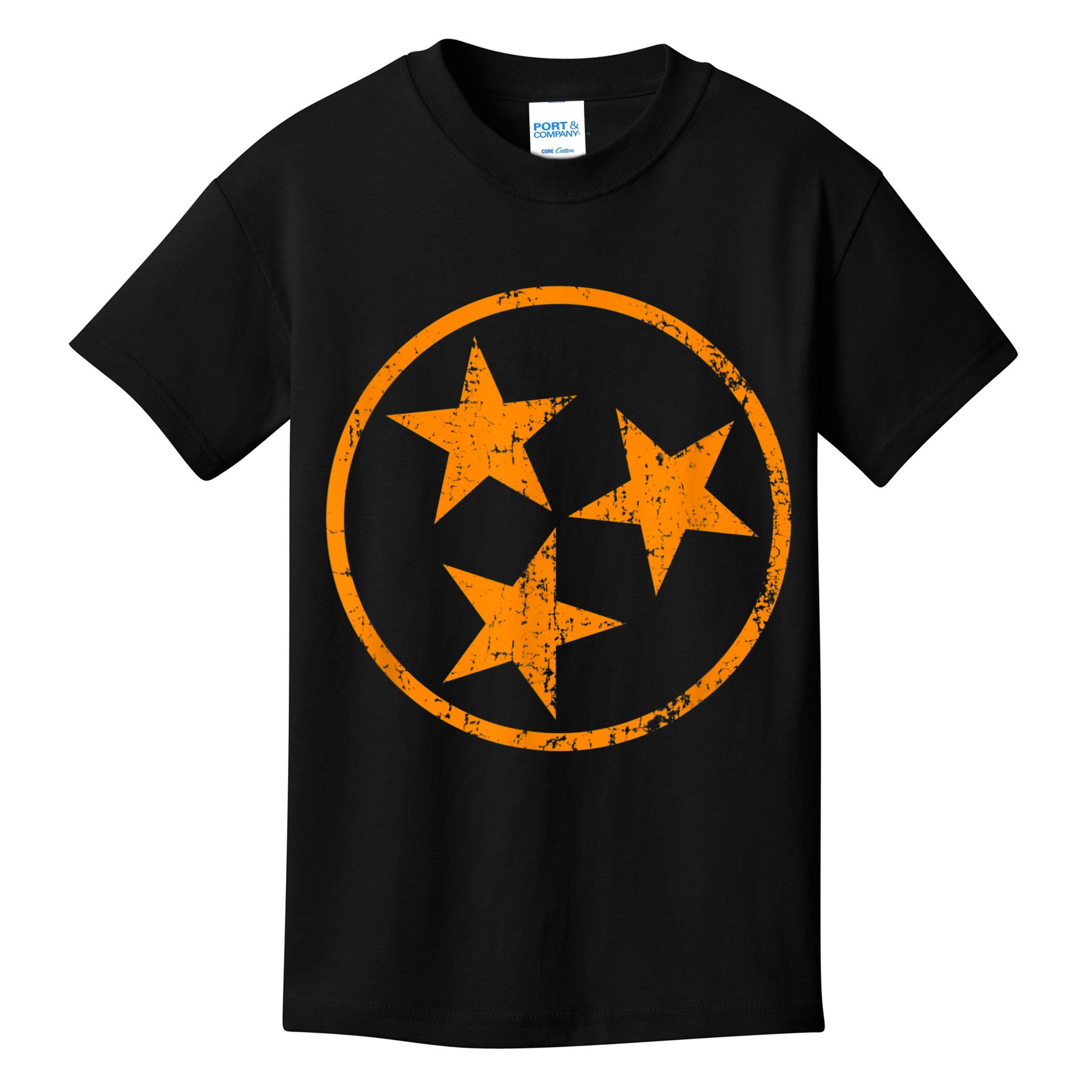 Tennessee Flag Vintage Grunge Distressed Graphic Kids T-Shirt