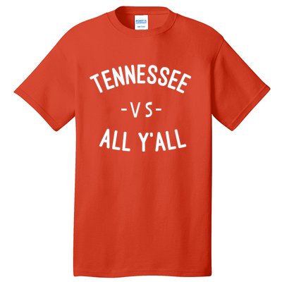 Tennessee Football VS All Yall Knoxville Tall T-Shirt