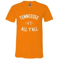 Tennessee Football VS All Yall Knoxville V-Neck T-Shirt