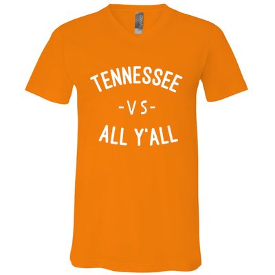 Tennessee Football VS All Yall Knoxville V-Neck T-Shirt