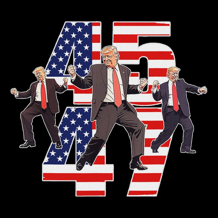 Trump Funny Victory Dance Trump Dancing America 47 Doggie Tank