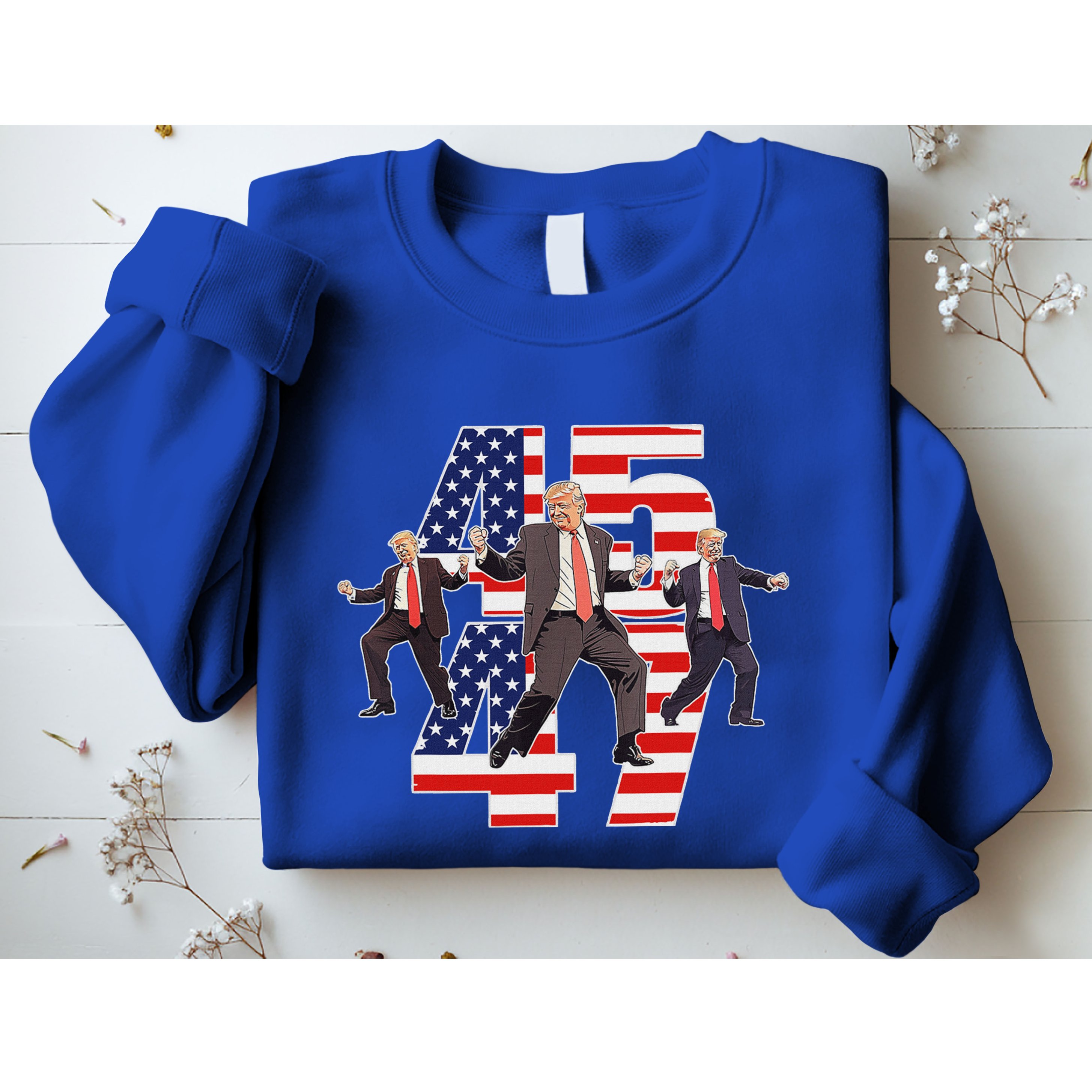 Trump Funny Victory Dance Trump Dancing America 47 Sweatshirt