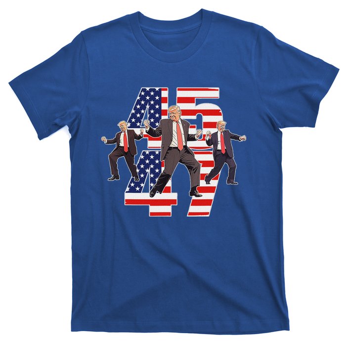 Trump Funny Victory Dance Trump Dancing America 47 T-Shirt