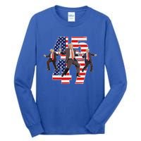 Trump Funny Victory Dance Trump Dancing America 47 Tall Long Sleeve T-Shirt