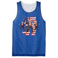 Trump Funny Victory Dance Trump Dancing America 47 Mesh Reversible Basketball Jersey Tank