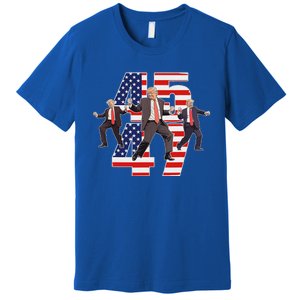 Trump Funny Victory Dance Trump Dancing America 47 Premium T-Shirt