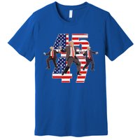 Trump Funny Victory Dance Trump Dancing America 47 Premium T-Shirt