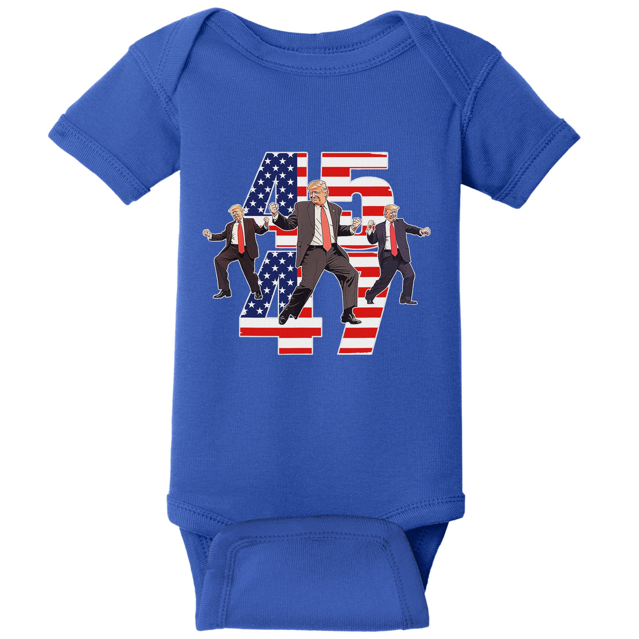Trump Funny Victory Dance Trump Dancing America 47 Baby Bodysuit