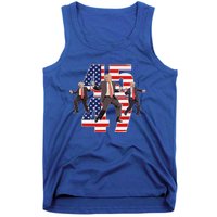 Trump Funny Victory Dance Trump Dancing America 47 Tank Top