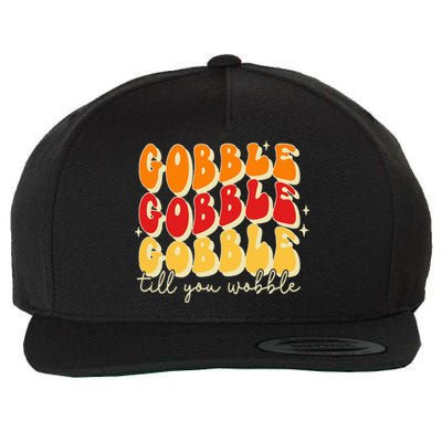 Thanksgiving Feast Vintage Turkey Wool Snapback Cap