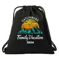 Tennessee Family Vacation Road Trip 2024 Mountain Gatlinburg Drawstring Bag