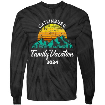 Tennessee Family Vacation Road Trip 2024 Mountain Gatlinburg Tie-Dye Long Sleeve Shirt