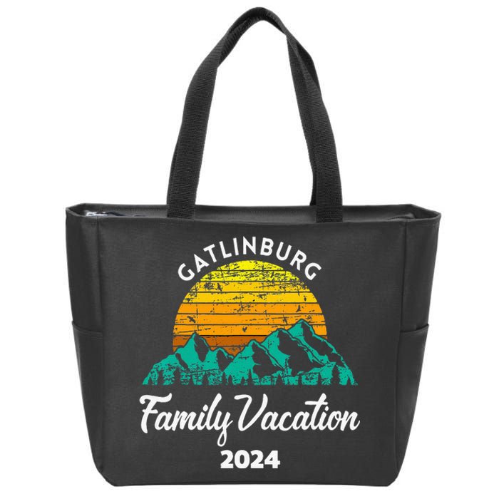 Tennessee Family Vacation Road Trip 2024 Mountain Gatlinburg Zip Tote Bag