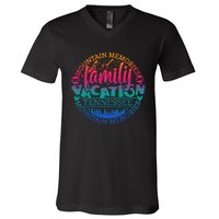 Tennessee Family Vacation Road Trip 2024 Mountain Gatlinburg V-Neck T-Shirt