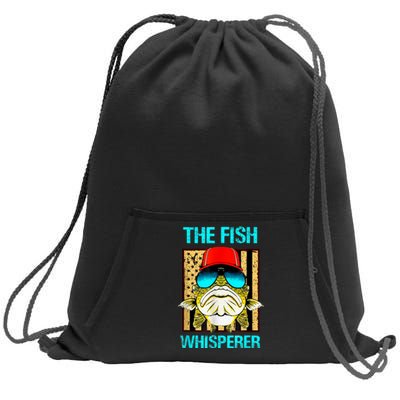 The F.I.S.H Whisperer Funny Fish Sweatshirt Cinch Pack Bag