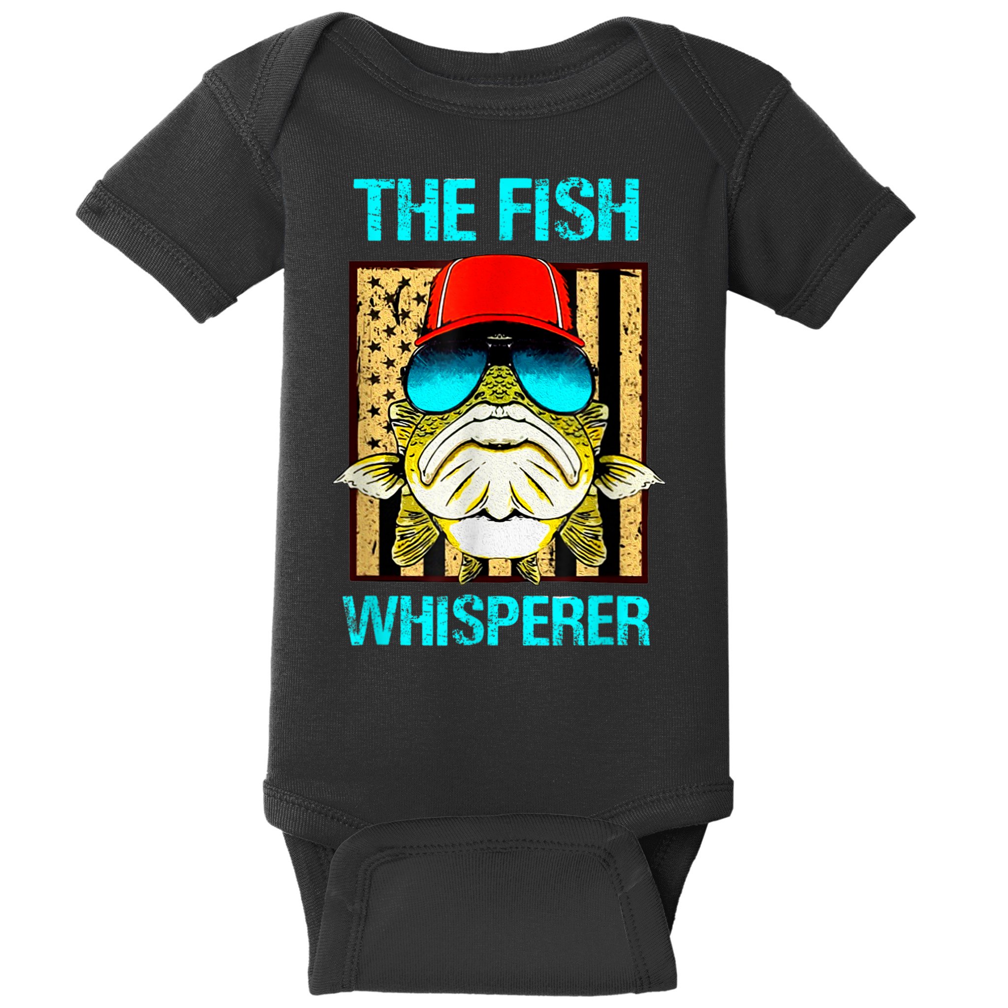 The F.I.S.H Whisperer Funny Fish Baby Bodysuit