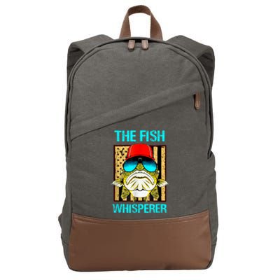 The F.I.S.H Whisperer Funny Fish Cotton Canvas Backpack