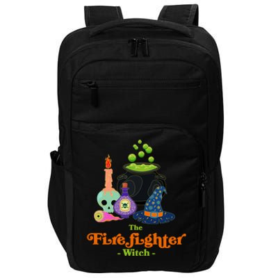 The Firefighter Witch Fire Halloween Fire Marshal Scary Gift Impact Tech Backpack