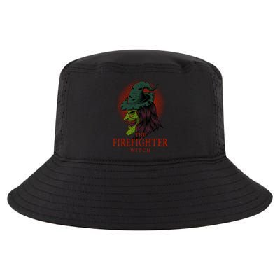 The Firefighter Witch Halloween Fire Scary Fire Marshal Funny Gift Cool Comfort Performance Bucket Hat