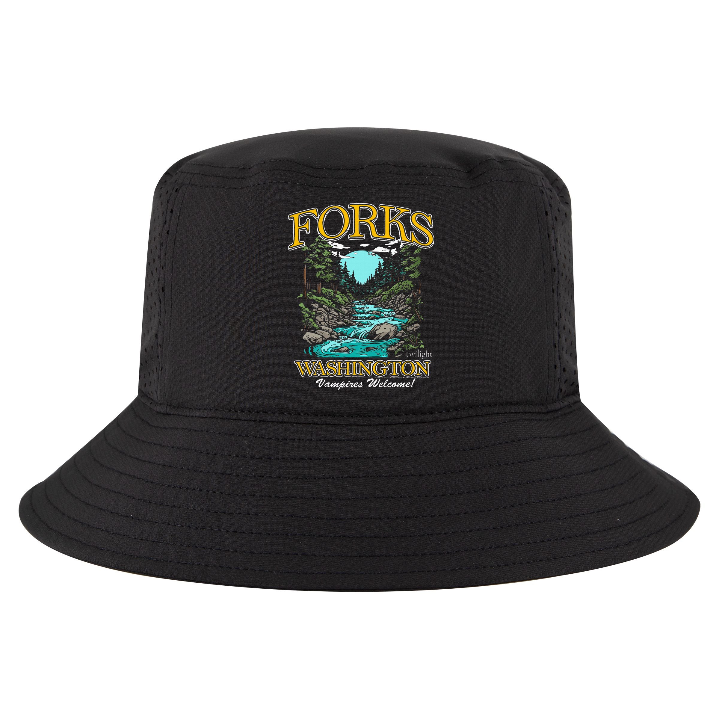 Twilight Forks Washington Vampires Welcome Cool Comfort Performance Bucket Hat