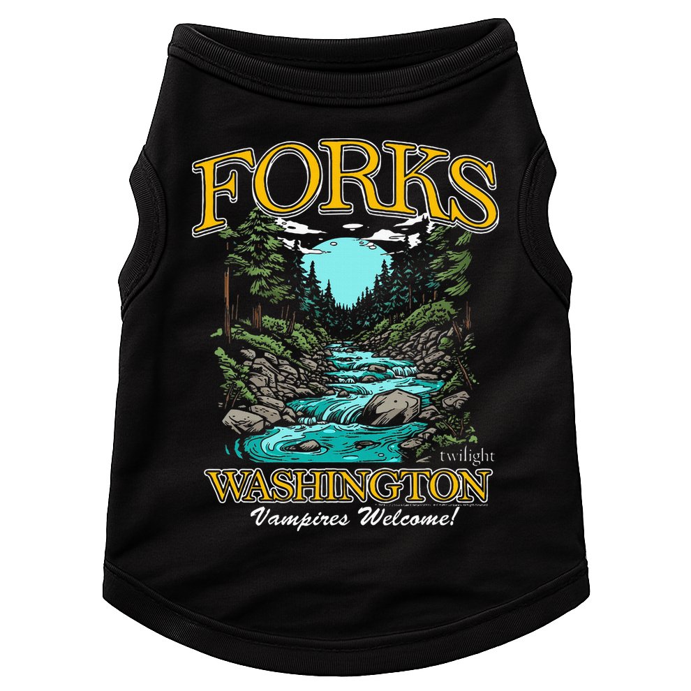 Twilight Forks Washington Vampires Welcome Doggie Tank