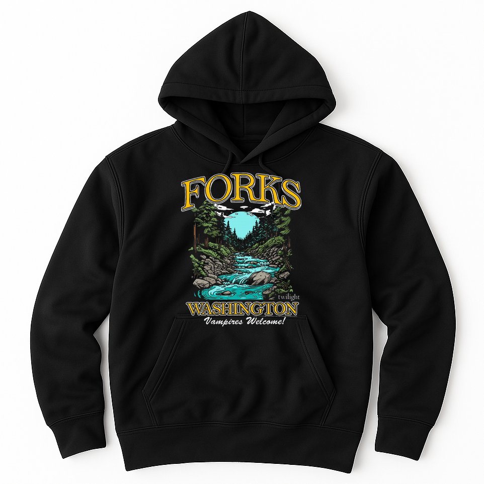 Twilight Forks Washington Vampires Welcome Hoodie
