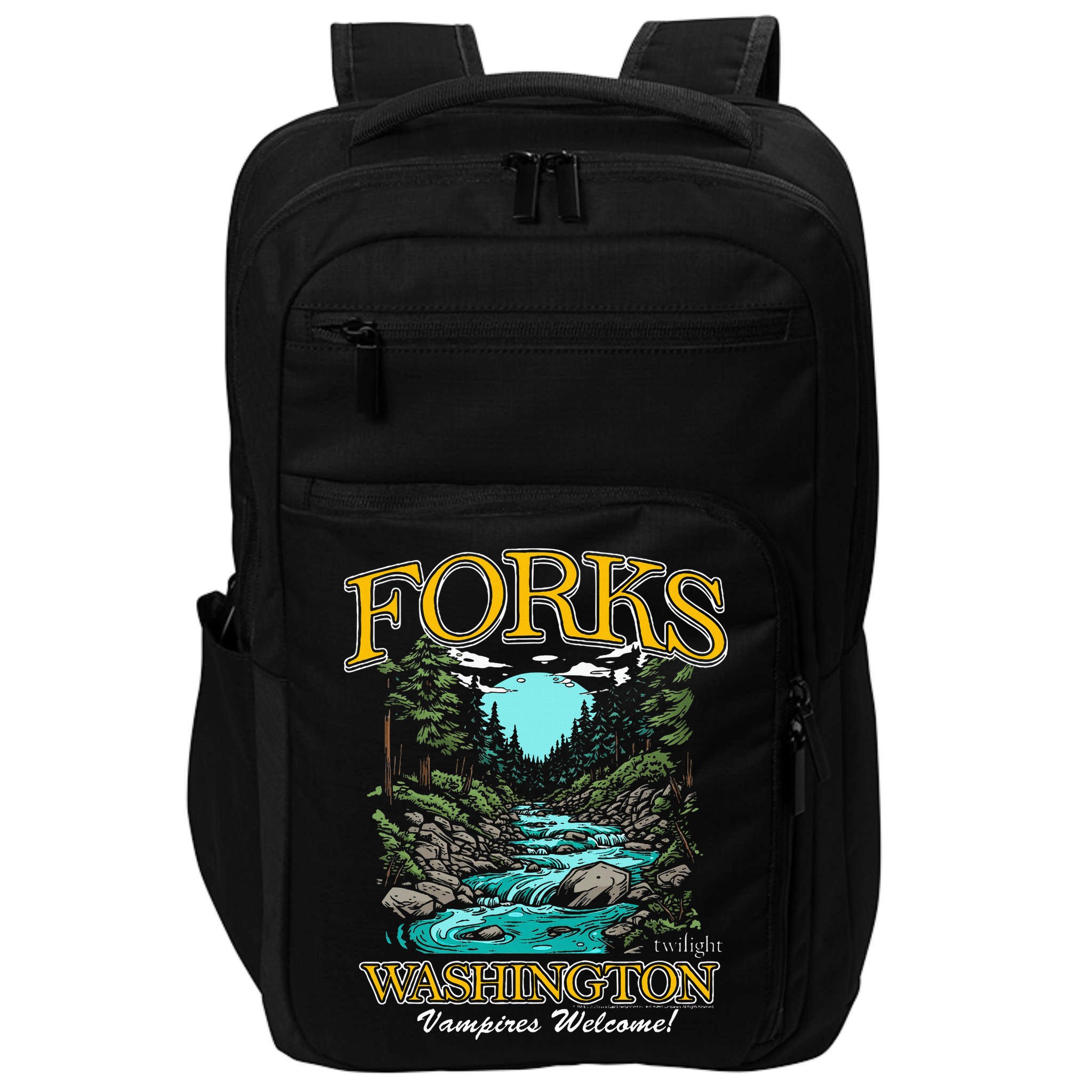 Twilight Forks Washington Vampires Welcome Impact Tech Backpack