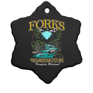 Twilight Forks Washington Vampires Welcome Ceramic Star Ornament