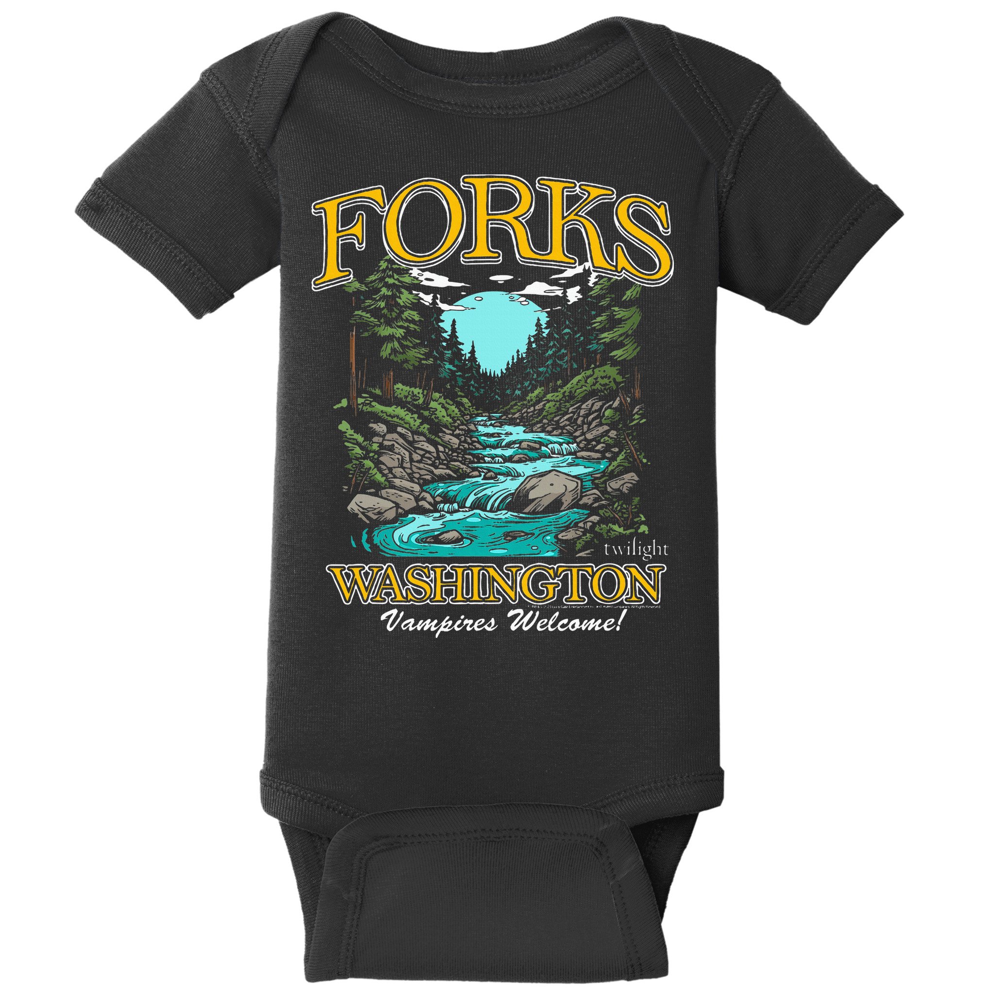 Twilight Forks Washington Vampires Welcome Baby Bodysuit