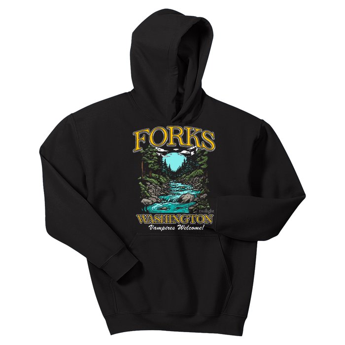 Twilight Forks Washington Vampires Welcome Kids Hoodie