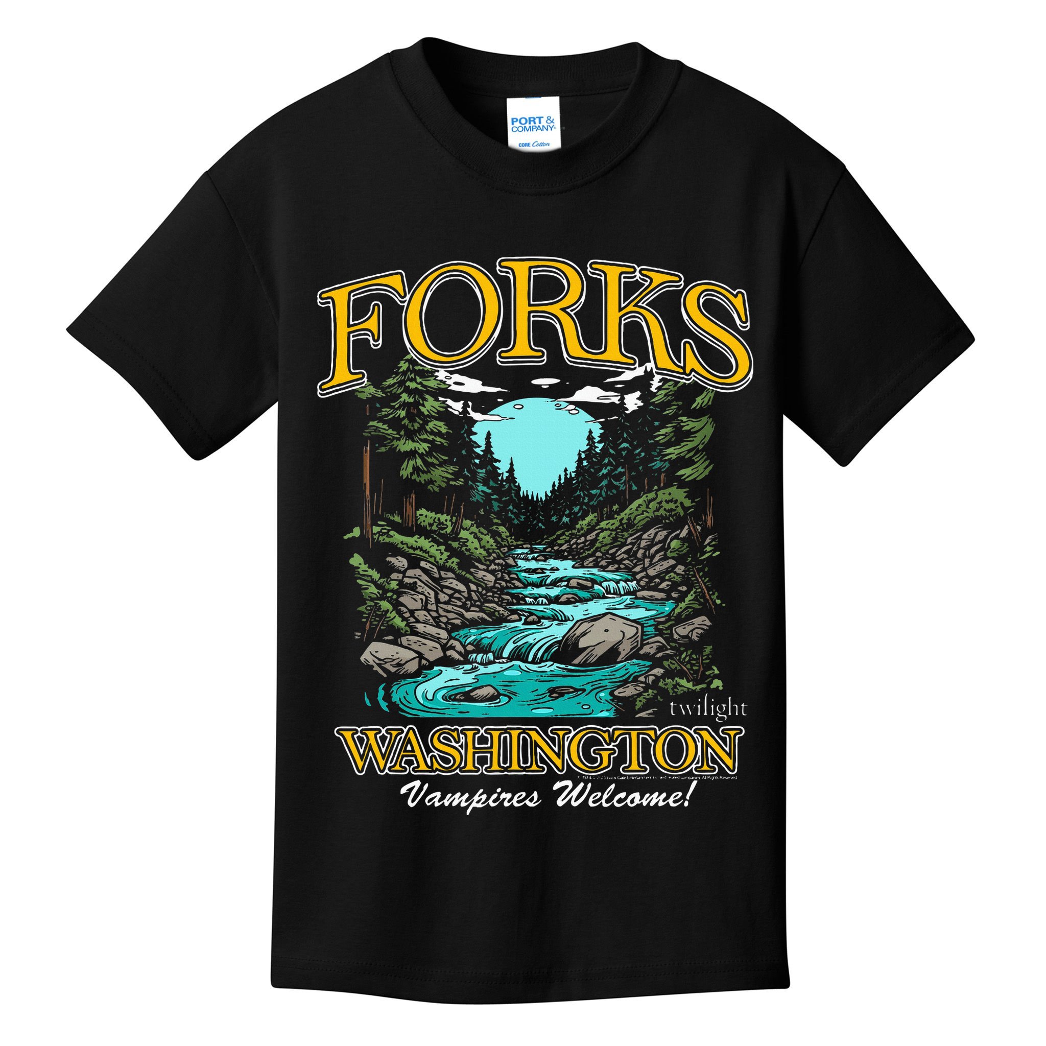 Twilight Forks Washington Vampires Welcome Kids T-Shirt